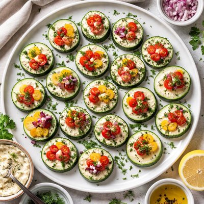 Image of Cucumber Slices Provenal Betty Crocker Appetizer