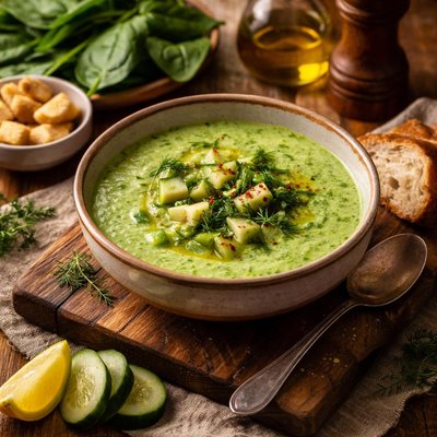 Image of Cucumber Spinach Soup