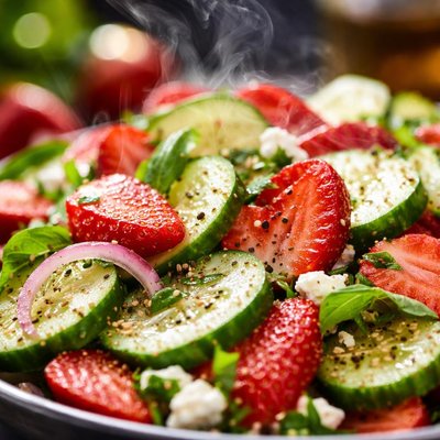 Image of Cucumber Strawberry Salad