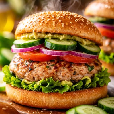 Image of Cucumber Turkey Burgers