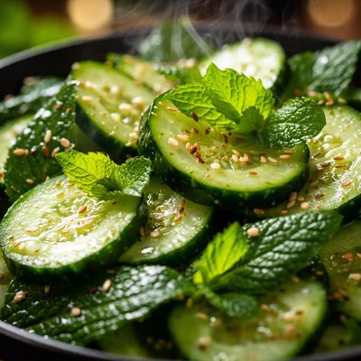 Image of Cucumbers and Mint Salad