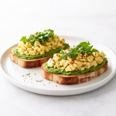 Image of Curied Egg and Avocado Sandwiches