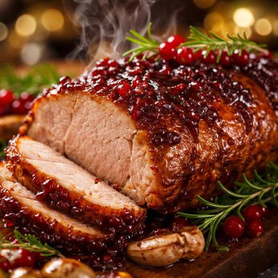 Image of Currant Jelly Glazed Pork Roast