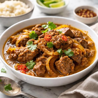 Image of Curried Beef and Onions