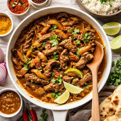 Image of Curried Beef Onions