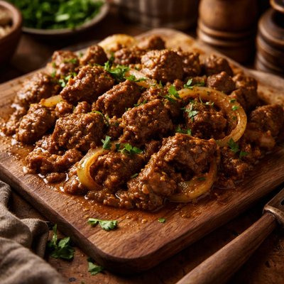 Image of Curried Beef with Onions