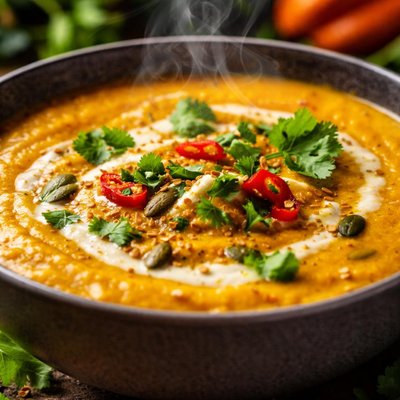 Image of Curried Carrot and Coriander Soup