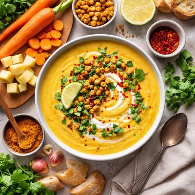 Image of Curried Carrot Potato Soup