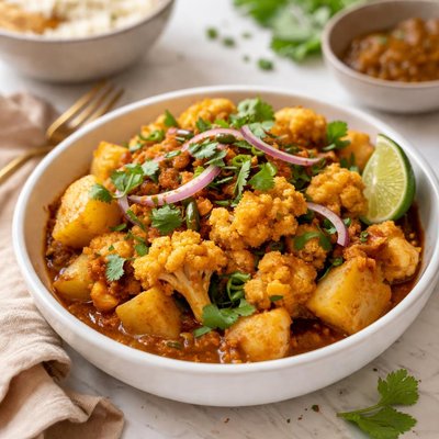 Image of Curried Cauliflower and Potatoes