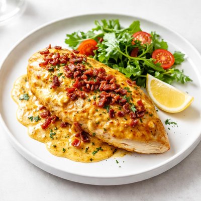 Image of Curried Cheese Bacon Chicken