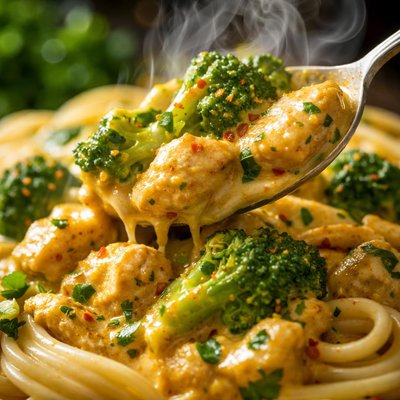 Image of Curried Chicken and Broccoli Sauce for Pasta
