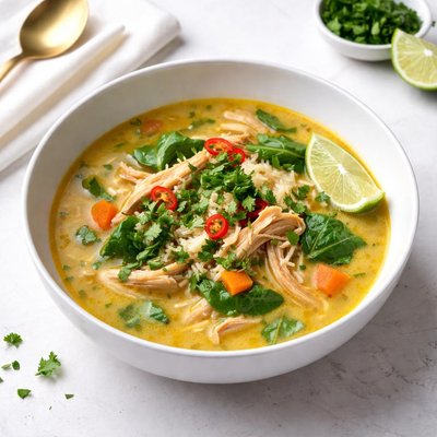 Image of Curried Chicken and Rice Soup