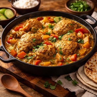 Image of Curried Chicken and Vegetables