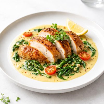 Image of Curried Chicken Florentine