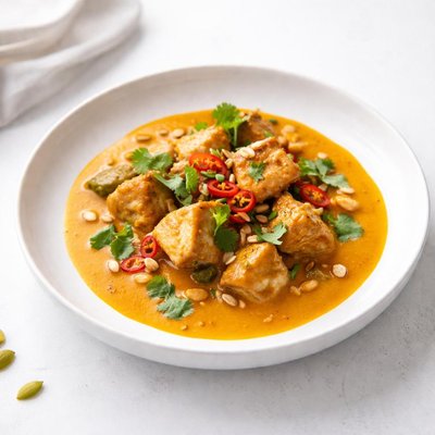 Image of Curried Chicken in Coconut Pumpkin Sauce