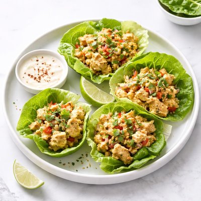 Image of Curried Chicken Lettuce Wraps