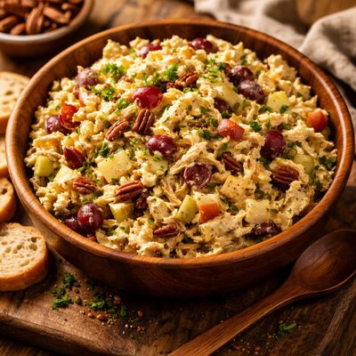 Image of Curried Chicken Salad with Fruit and Pecans