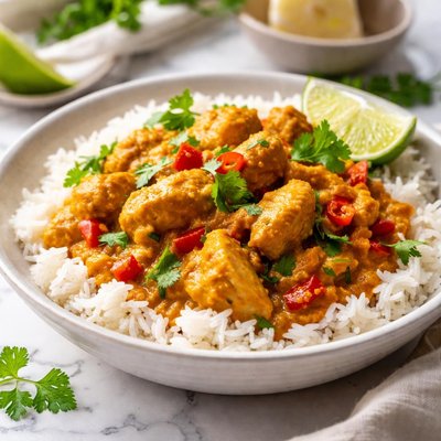 Image of Curried Chicken with Rice