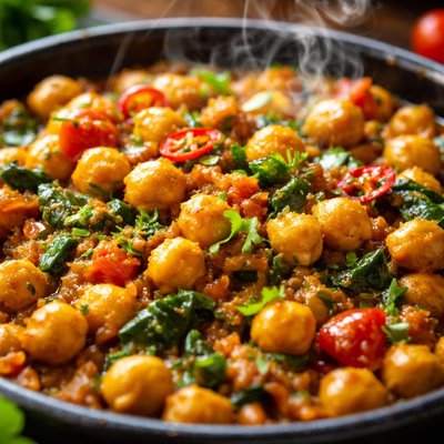 Image of Curried Chickpeas Slow Cooker Version 4 0