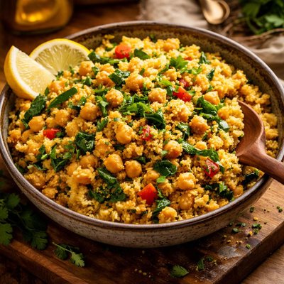 Image of Curried Couscous with Chickpeas