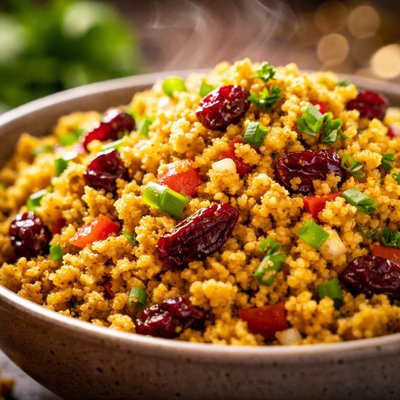 Image of Curried Couscous with Dried Cranberries