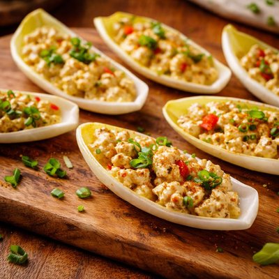 Image of Curried Crab in Endive Spears