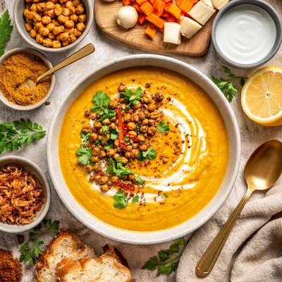 Image of Curried Cream of Root Vegetable Soup