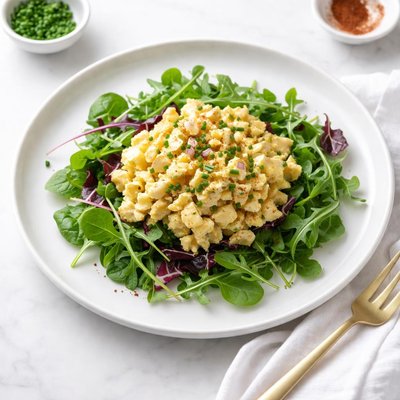 Image of Curried Egg Salad on Greens