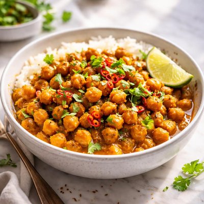 Image of Curried Garbanzo Beans Chickpeas