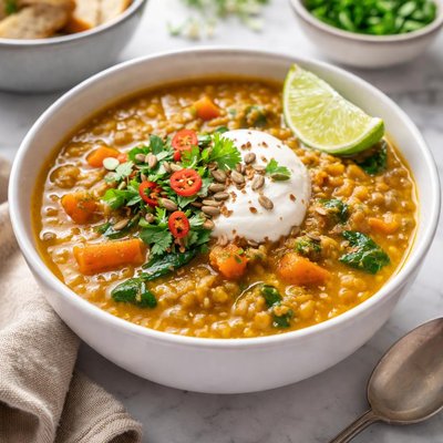 Image of Curried Lentil Soup with Carrots