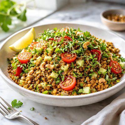 Image of Curried Lentil Sprout Salad