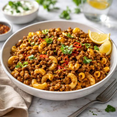 Image of Curried Mince Macaroni