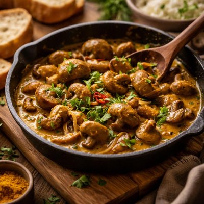 Image of Curried Mushrooms