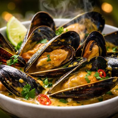 Image of Curried Mussels