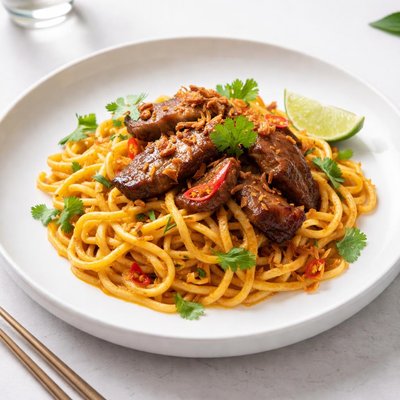 Image of Curried Noodles with Pork