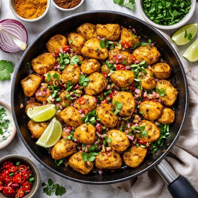 Image of Curried Pan Fried Potatoes