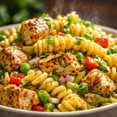 Image of Curried Pasta Salad with Chicken