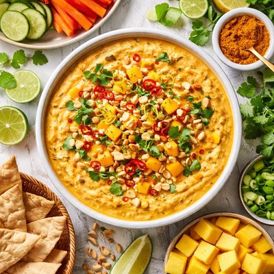 Image of Curried Peanut and Mango Dip