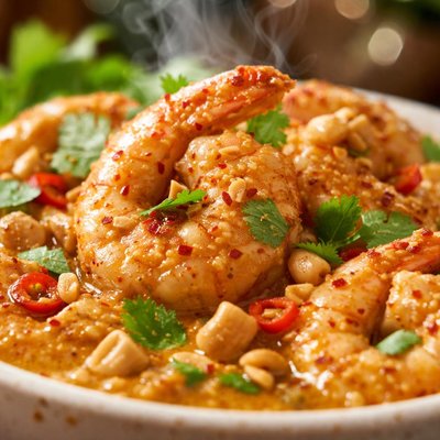 Image of Curried Peanut Shrimp