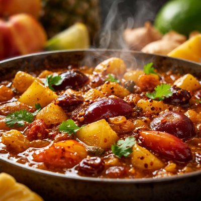 Image of Curried Pineapple and Stone Fruit Chutney