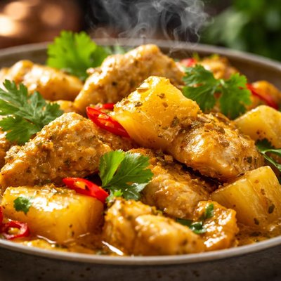 Image of Curried Pineapple Chicken