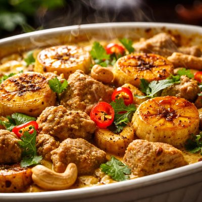 Image of Curried Pork Banana Casserole
