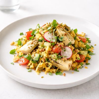 Image of Curried Rice and Artichoke Salad