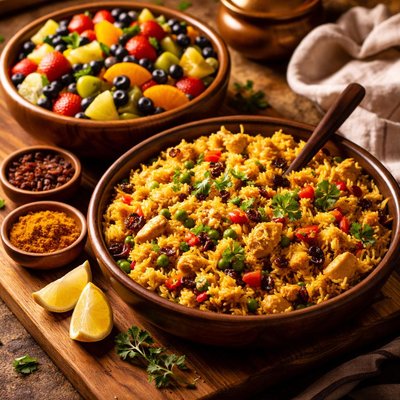 Image of Curried Rice and Fruit Salad