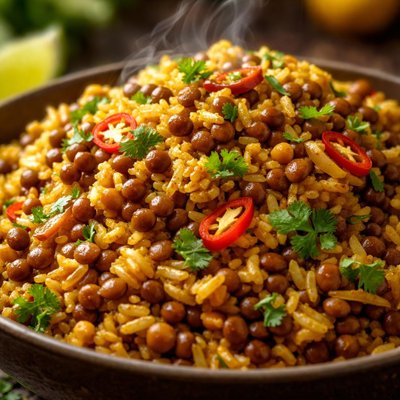 Image of Curried Rice Lentils