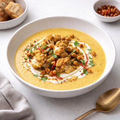 Image of Curried Roast Cauliflower Soup