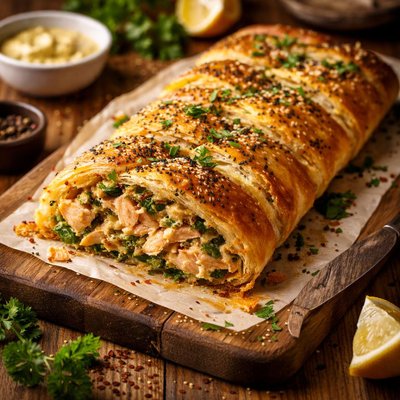 Image of Curried Salmon Pastry