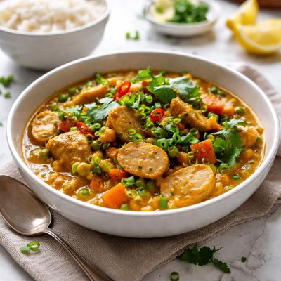 Image of Curried Sausages