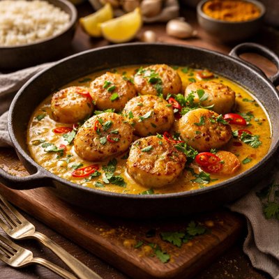 Image of Curried Scallops