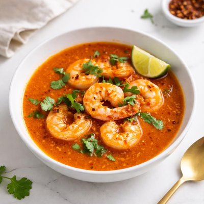 Image of Curried Shrimp Tomato Soup Hcg Friendly